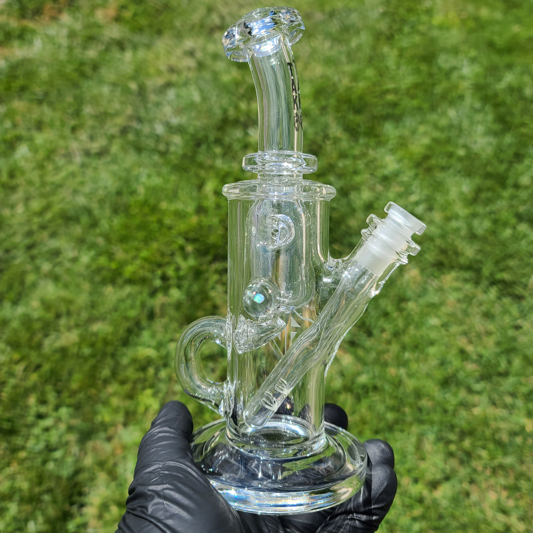 Augy x Tako 10mm Clear Recycler Glass Pipe Augy Glass   