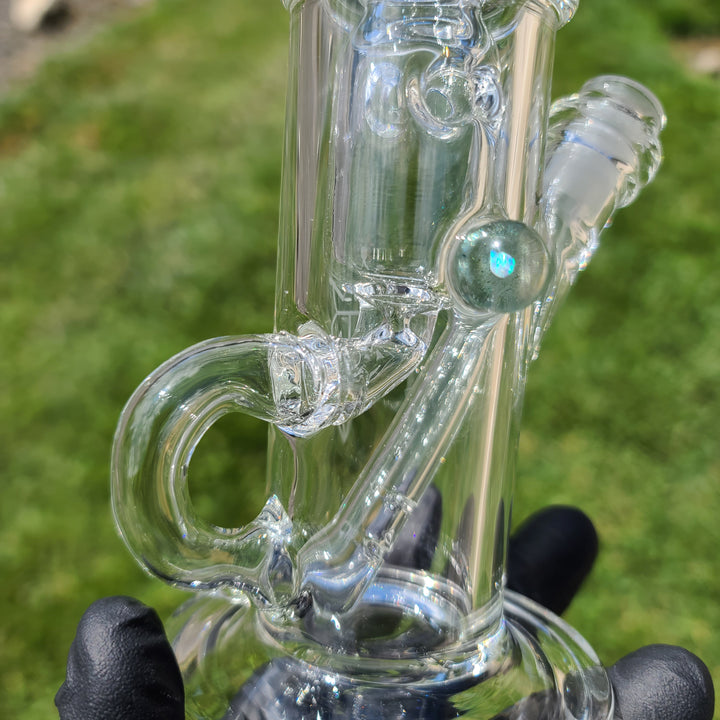 Augy x Tako 10mm Clear Recycler Glass Pipe Augy Glass   