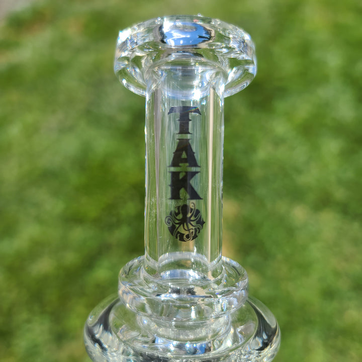 Augy x Tako 10mm Clear Recycler Glass Pipe Augy Glass   