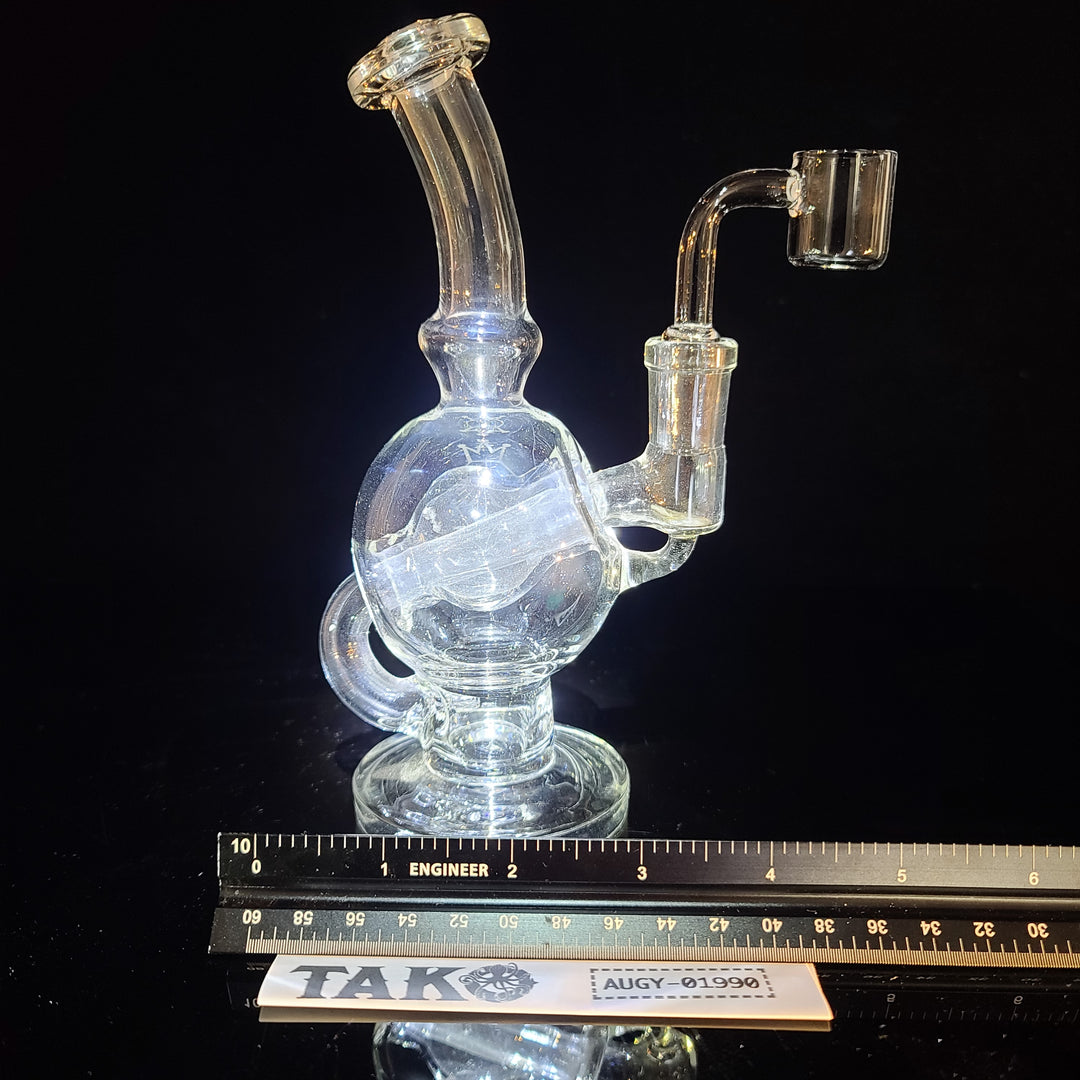 Augy 14 mm Compact Ball Recycler Glass Pipe Augy Glass   