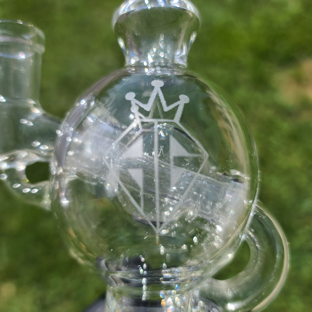 Augy 14 mm Compact Ball Recycler Glass Pipe Augy Glass   