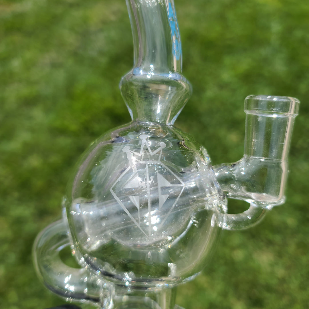 Augy X Tako 14 mm Compact Ball Recycler Water Pipe Augy Glass   