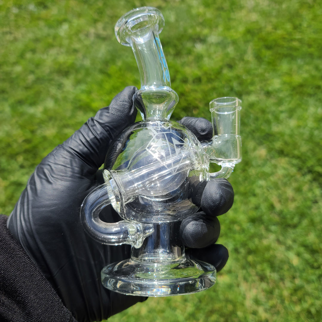 Augy X Tako 14 mm Compact Ball Recycler Water Pipe Augy Glass   