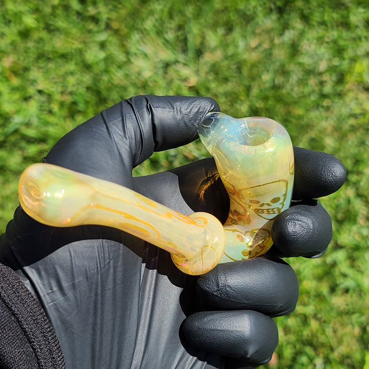 Carbon Tech Skull Sherlock from Bob Badtram Glass Pipe Bob Badtram   