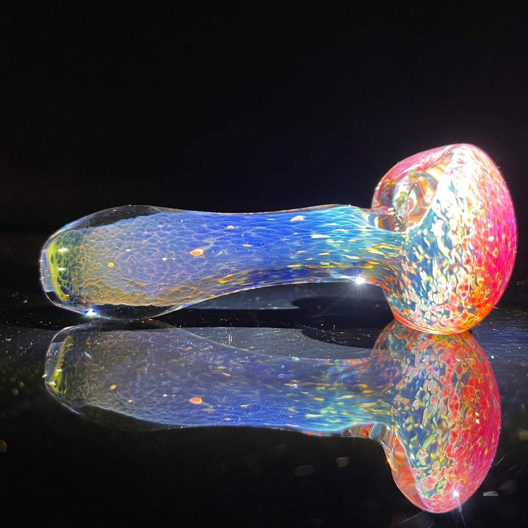 Green and Pink Sparkle Frit Pocket Pipe Glass Pipe Beezy Glass   