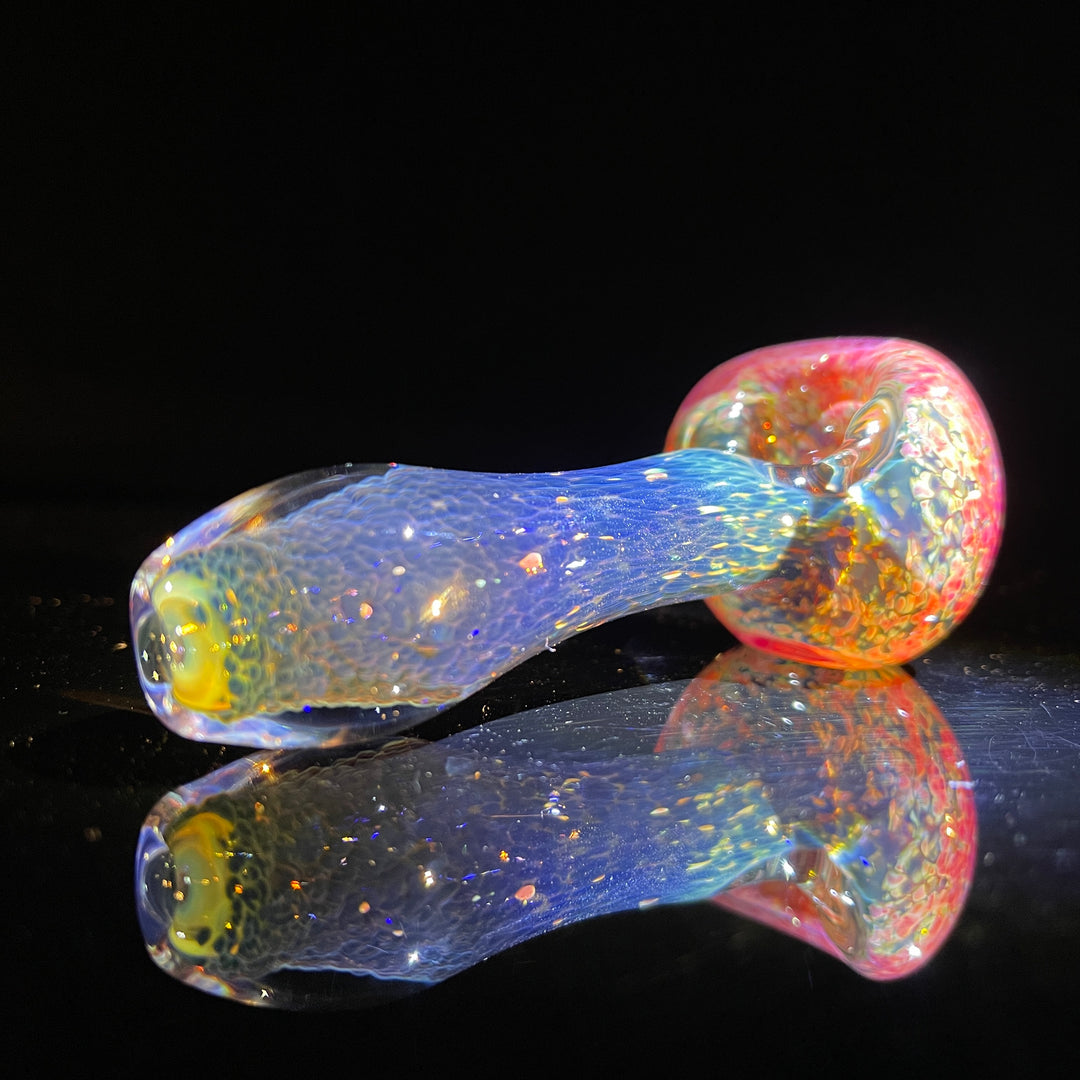 Green and Pink Sparkle Frit Pocket Pipe Glass Pipe Beezy Glass   