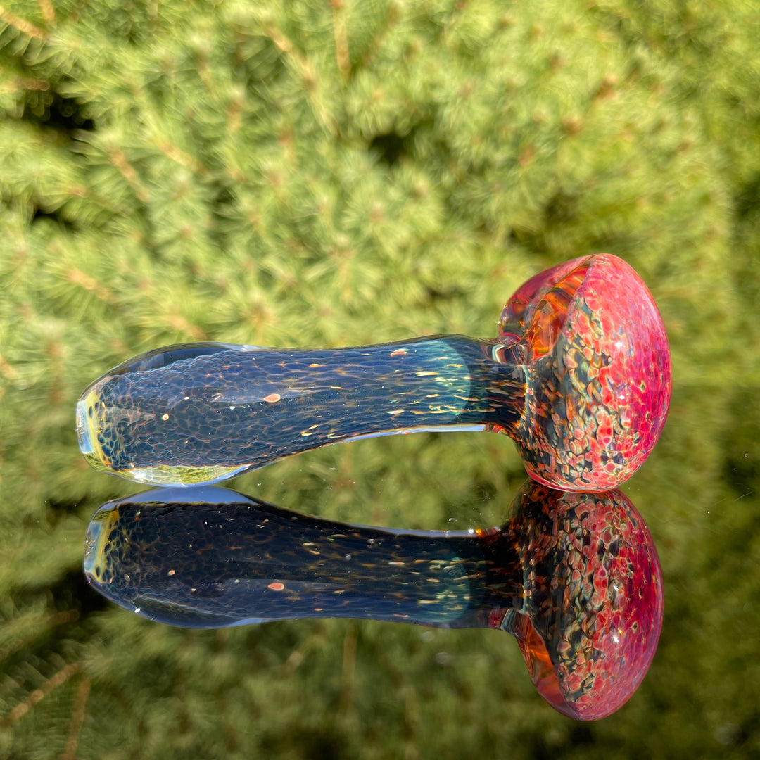 Green and Pink Sparkle Frit Pocket Pipe Glass Pipe Beezy Glass   