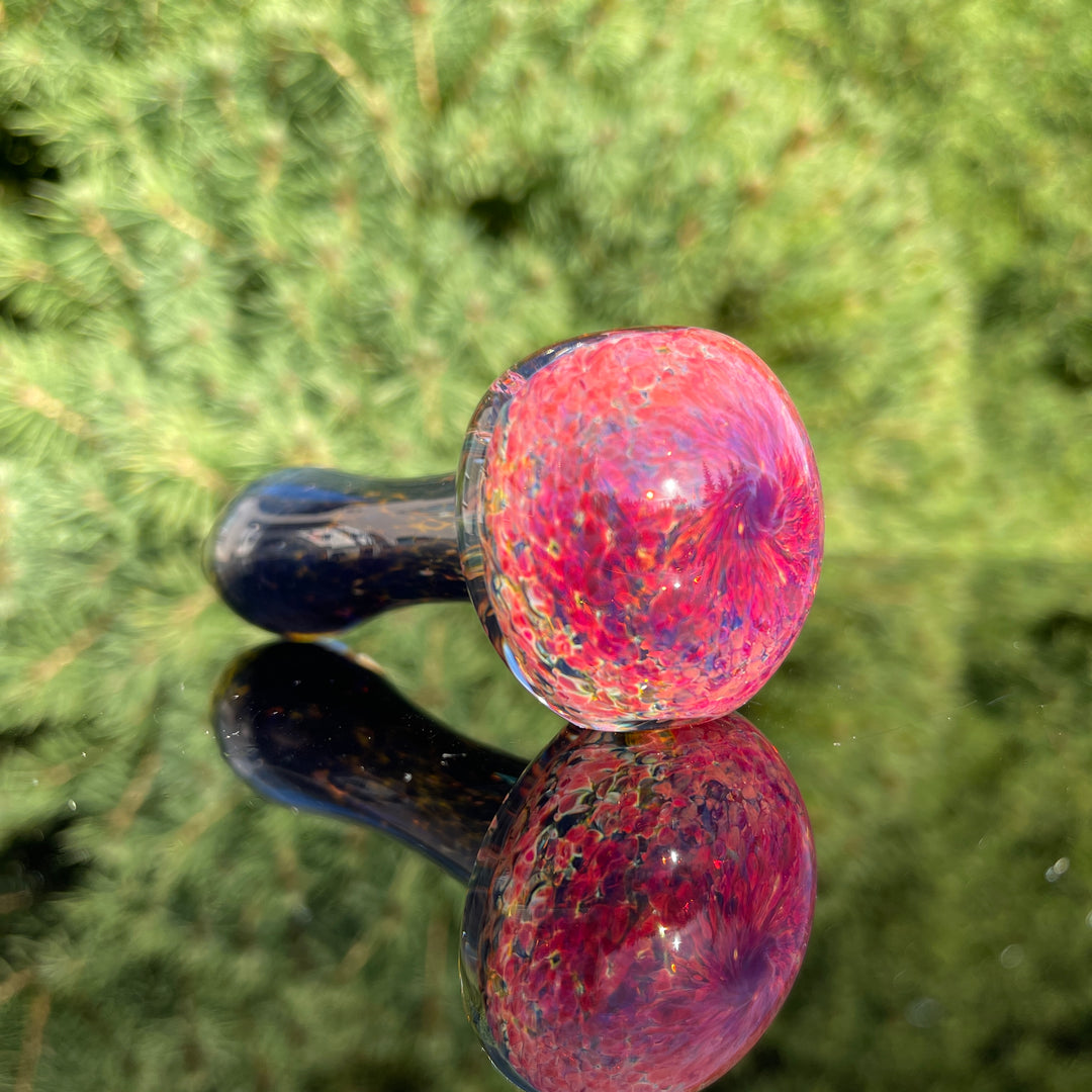 Green and Pink Sparkle Frit Pocket Pipe Glass Pipe Beezy Glass   