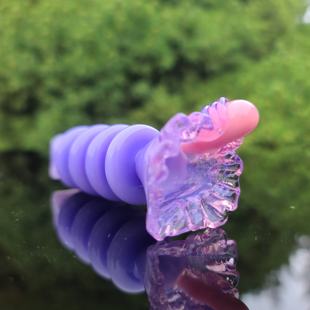 Purple Vagina Chillum Glass Pipe Chillery Bogart   
