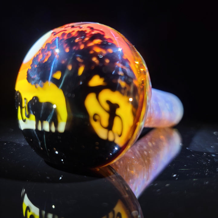 Safari Disc Flip Spoon Glass Pipe Chillery Bogart   