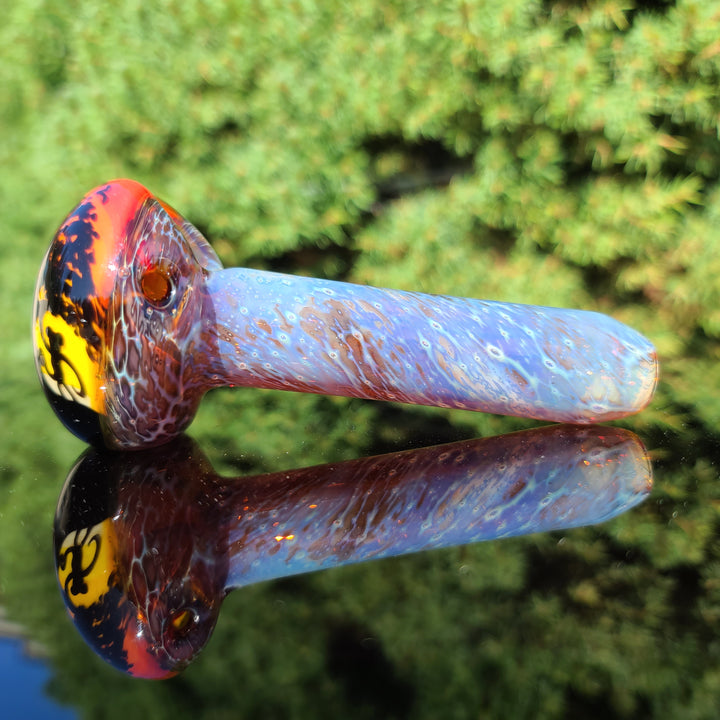 Safari Disc Flip Spoon Glass Pipe Chillery Bogart   