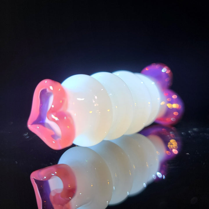 Heart Chillum Glass Pipe Chillery Bogart   