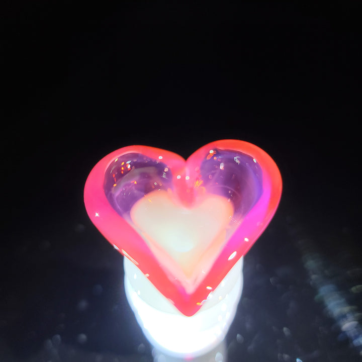 Heart Chillum Glass Pipe Chillery Bogart   