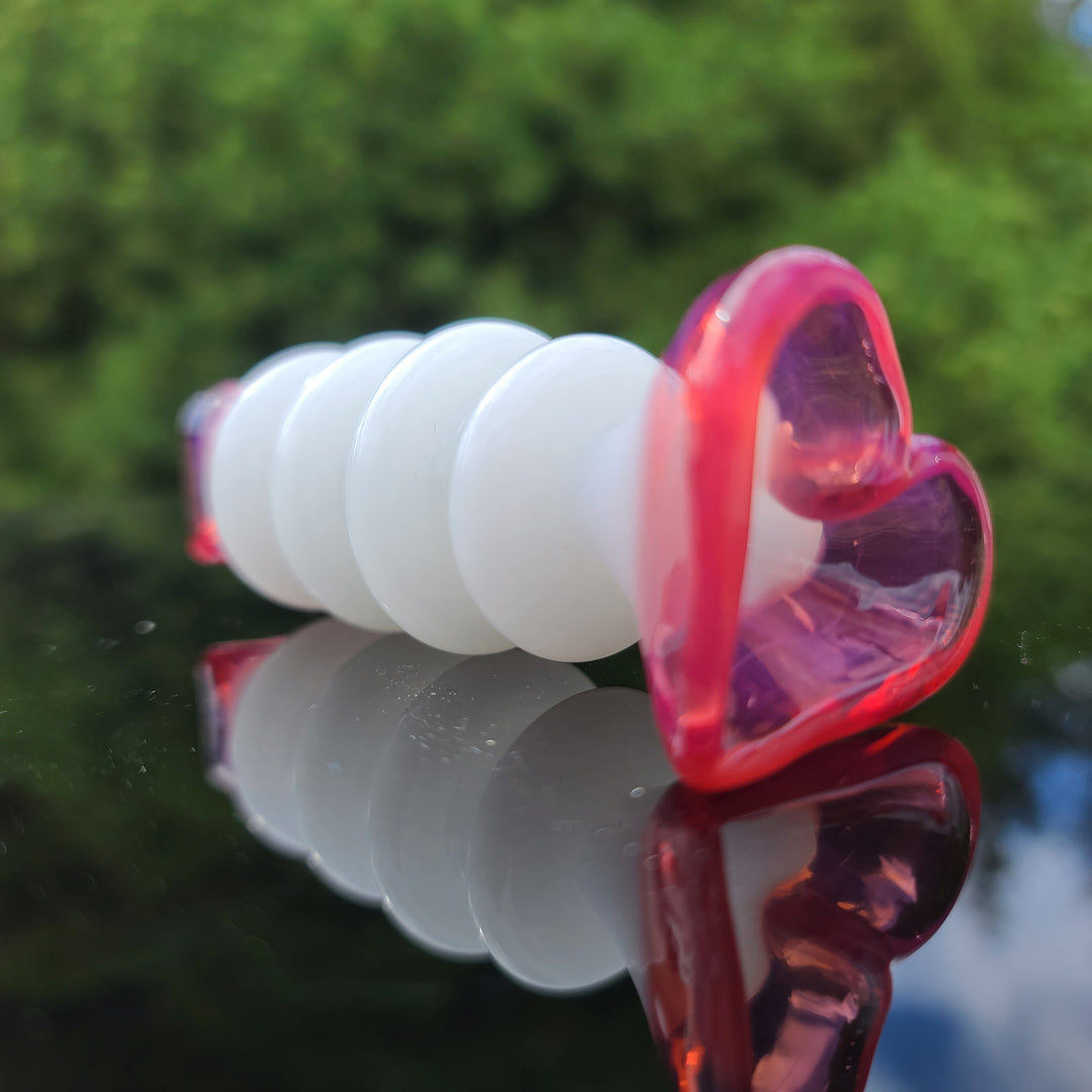 Heart Chillum Glass Pipe Chillery Bogart   