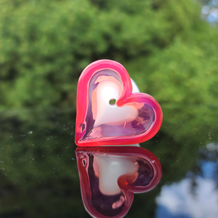 Heart Chillum Glass Pipe Chillery Bogart   