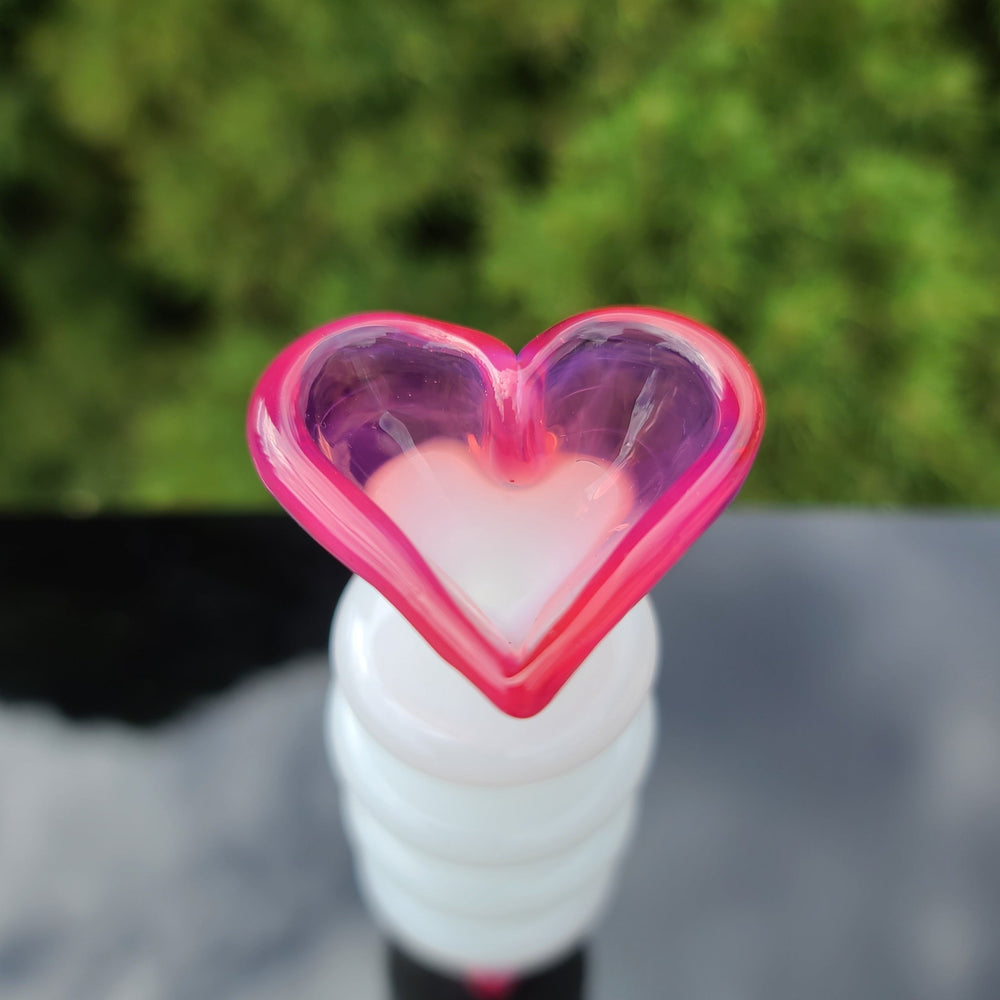 Heart Chillum Glass Pipe Chillery Bogart   