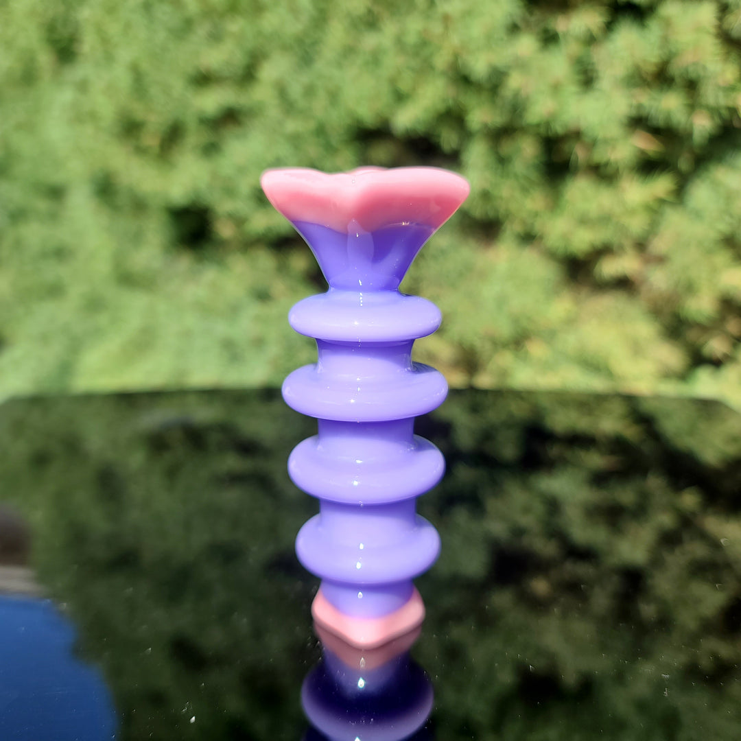 Heart Chillum Glass Pipe Chillery Bogart   