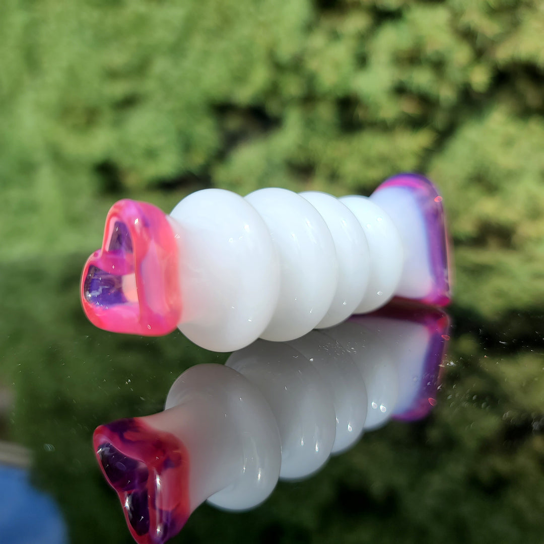 Heart Chillum Glass Pipe Chillery Bogart   