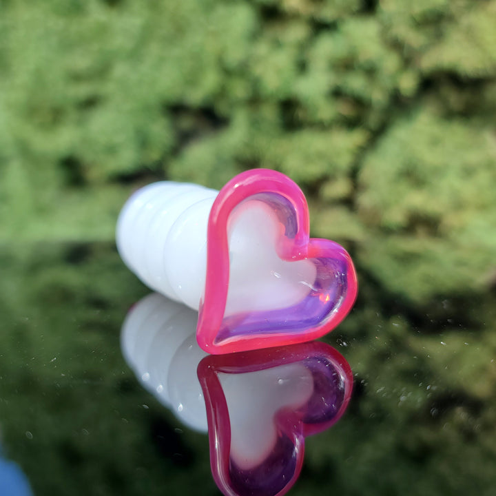 Heart Chillum Glass Pipe Chillery Bogart   