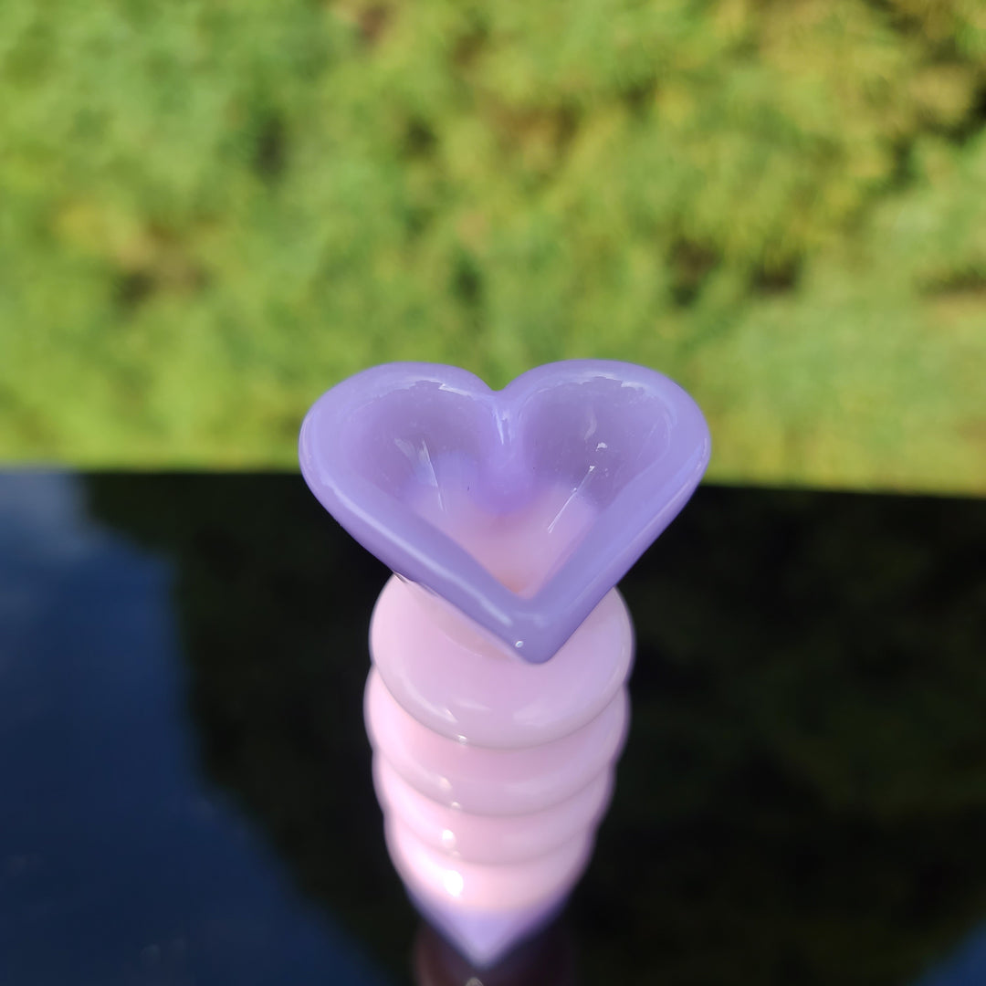 Heart Chillum Glass Pipe Chillery Bogart   