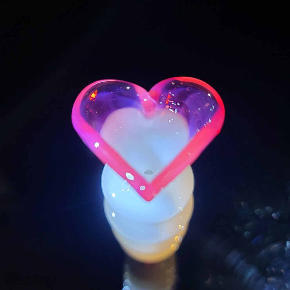 Heart Chillum Glass Pipe Chillery Bogart   