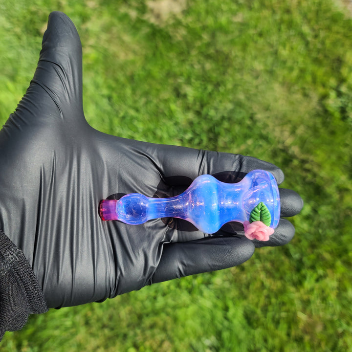 Rose Chillum Glass Pipe Chillery Bogart   