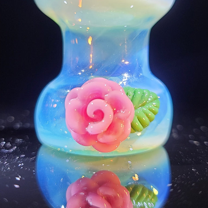 Rose Chillum Glass Pipe Chillery Bogart   