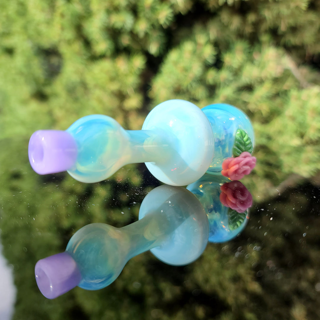 Rose Chillum Glass Pipe Chillery Bogart   