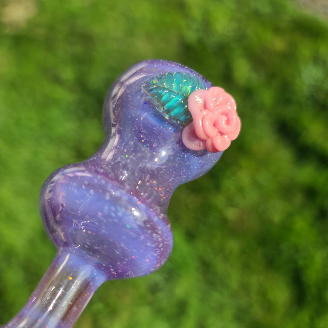 Rose Chillum Glass Pipe Chillery Bogart   