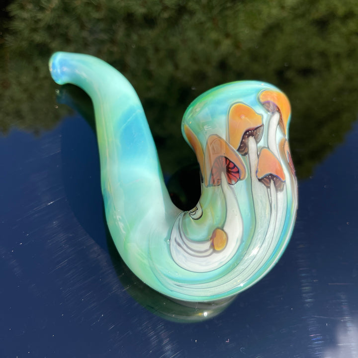 Hand Painted Mushroom Sherlock  Chillery Bogart   