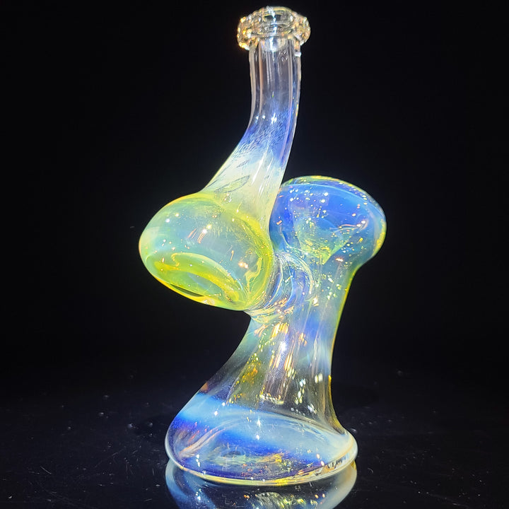 Gold Fume Bubbler with Slime Carb Glass Pipe Cose Glass   