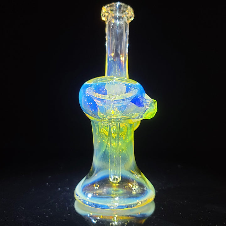 Gold Fume Bubbler with Slime Carb Glass Pipe Cose Glass   
