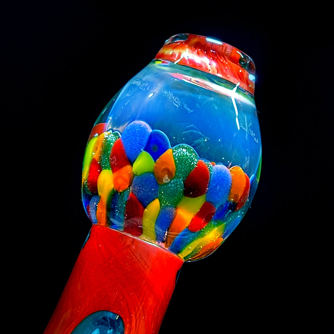 Gumball Chillum Glass Pipe Loco-Motive Glass   