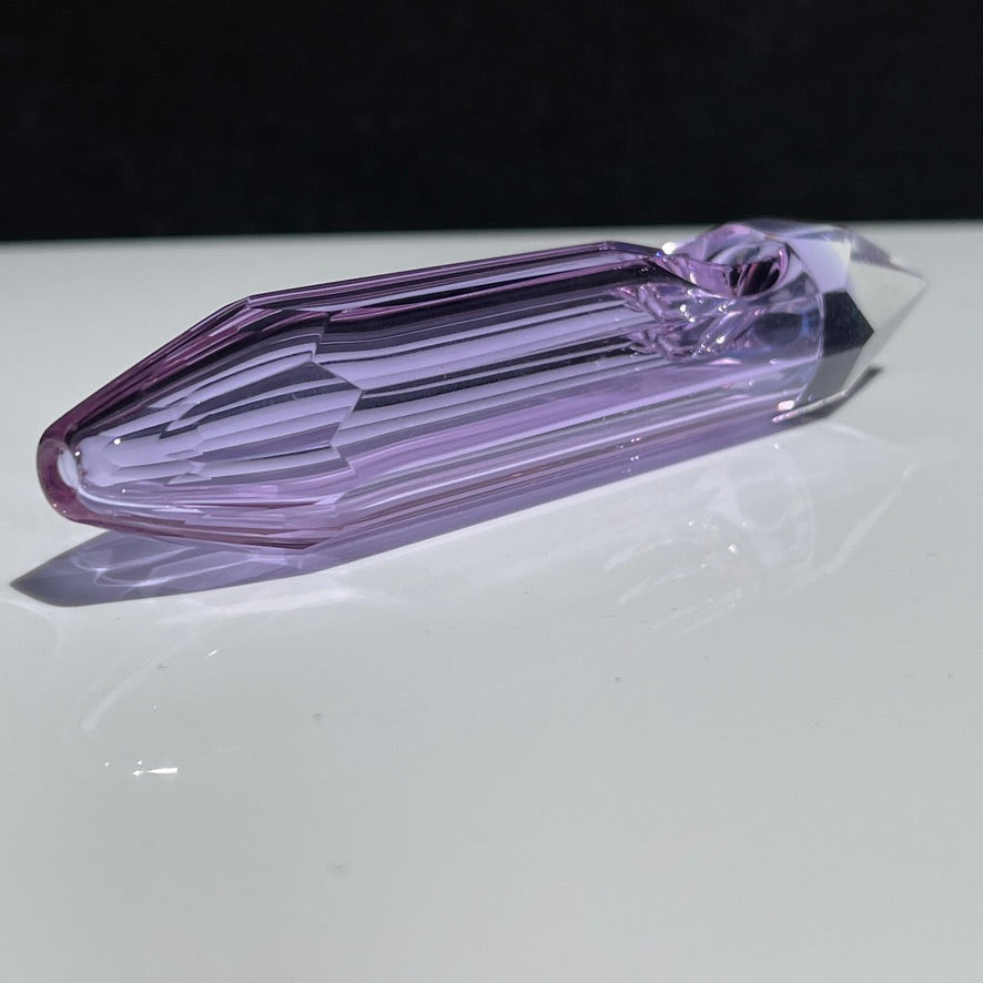 Amethyst Crystal Glass Pipe Glass Pipe TG   