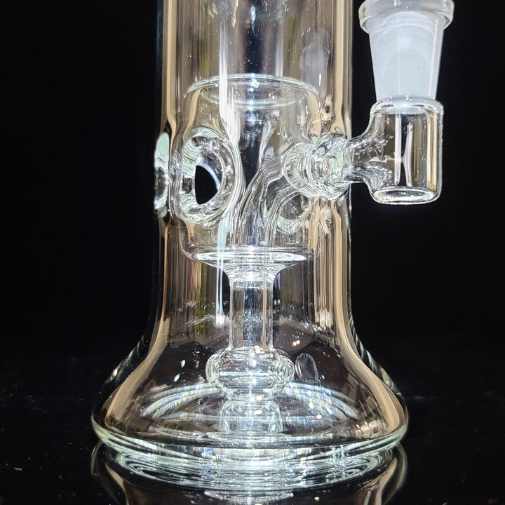 Clear Fab Hanger - Gold Logo Glass Pipe Evan Chait Glassworks   