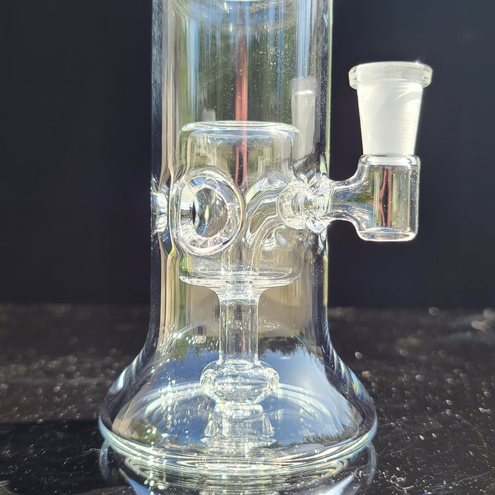 Clear Fab Hanger - Gold Logo Glass Pipe Evan Chait Glassworks   