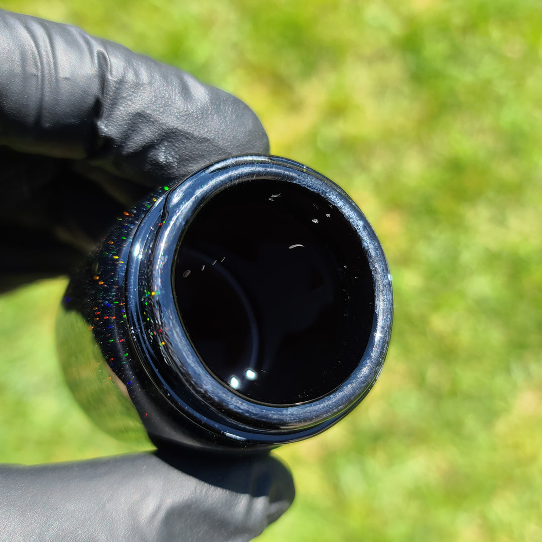 Black Crushed Opal Jar - Large Accessory Empty 1 Glass   