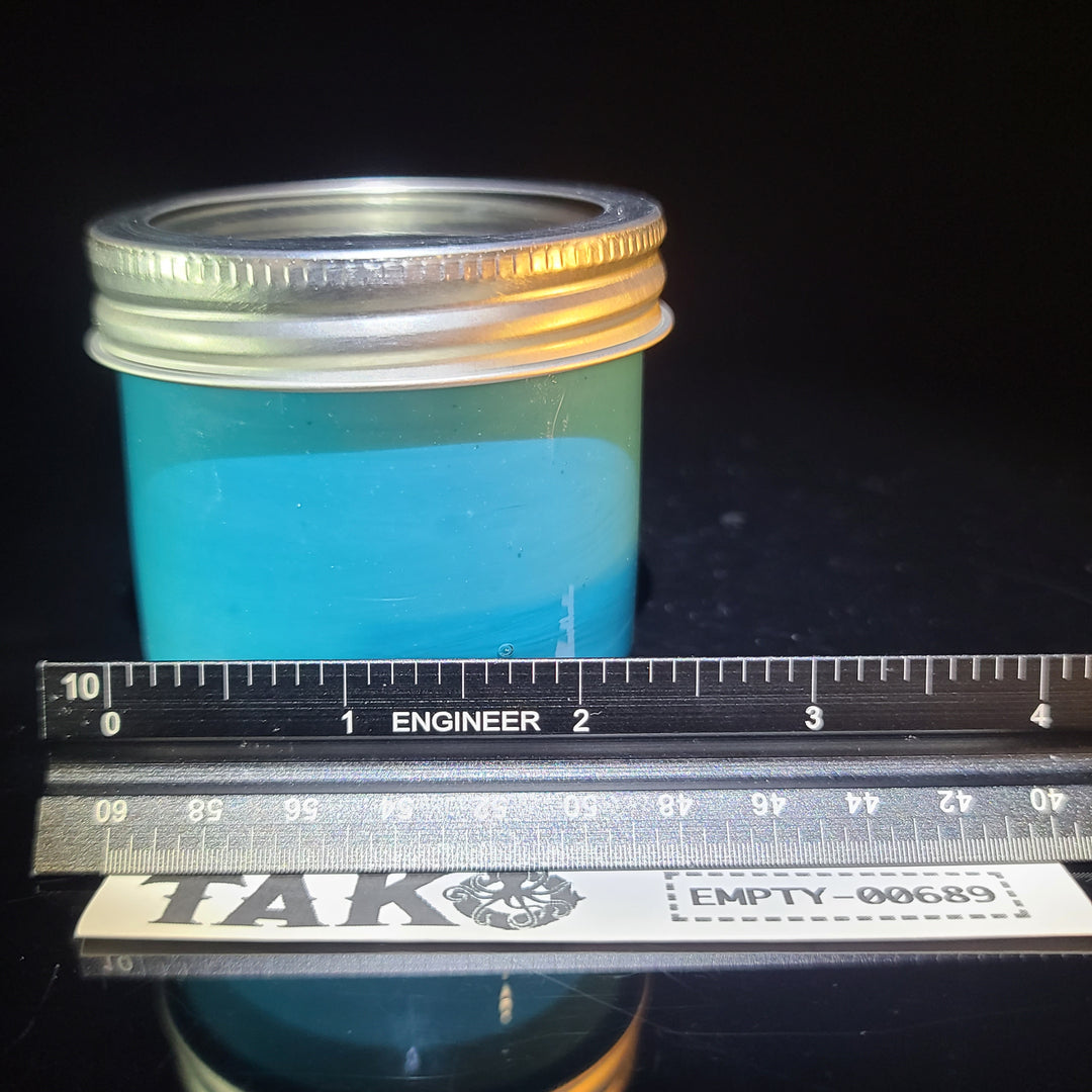 Teal Jar - 4oz Accessory Empty 1 Glass   