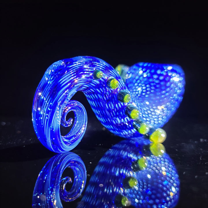 Snake Skin Curl Lock Pipe Glass Pipe Firekist Glass   