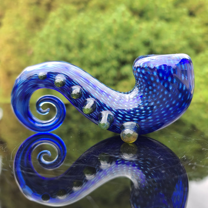 Snake Skin Curl Lock Pipe Glass Pipe Firekist Glass   
