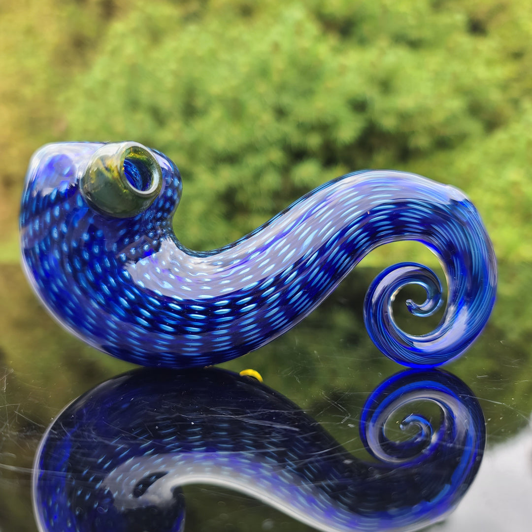 Snake Skin Curl Lock Pipe Glass Pipe Firekist Glass   