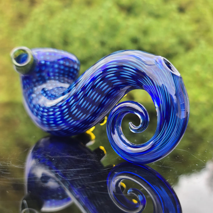 Snake Skin Curl Lock Pipe Glass Pipe Firekist Glass   