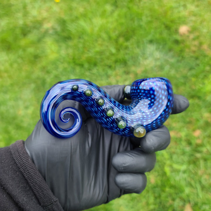 Snake Skin Curl Lock Pipe Glass Pipe Firekist Glass   