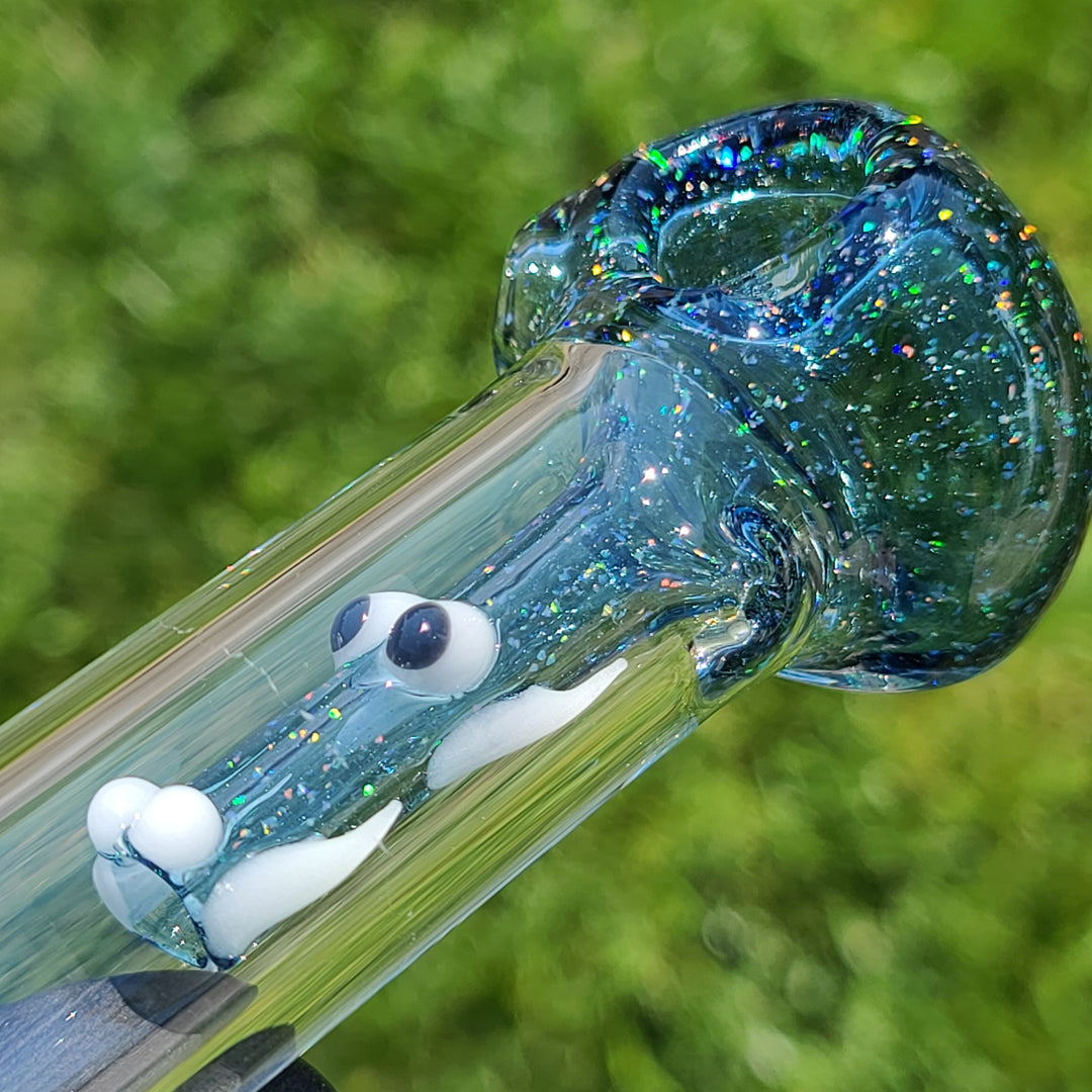 Mini Crushed Opal Dragon Pipe Glass Pipe Gus Glass   