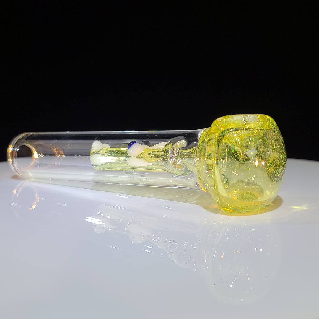 UV Crushed Opal Dragon Glass Pipe Gus Glass   