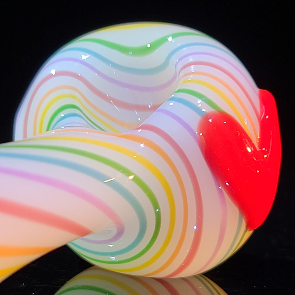 Fruit Stripe Heart Spoon Glass Pipe Glass Happy   