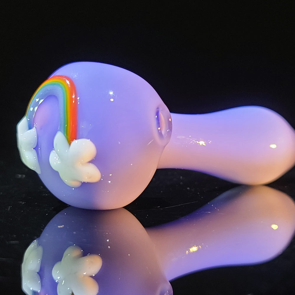 Rainbow Spoon Glass Pipe Glass Happy   