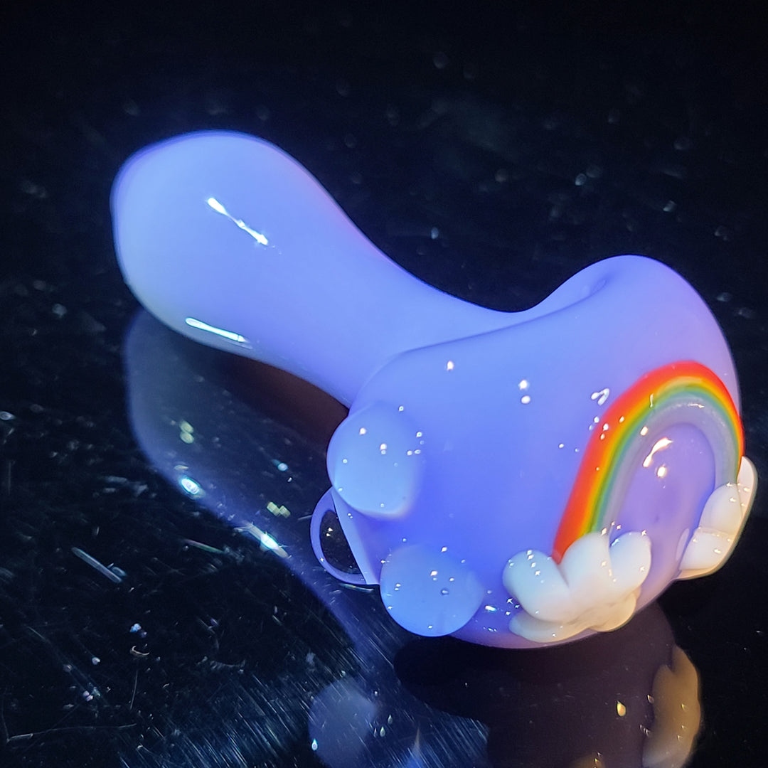 Rainbow Spoon Glass Pipe Glass Happy   