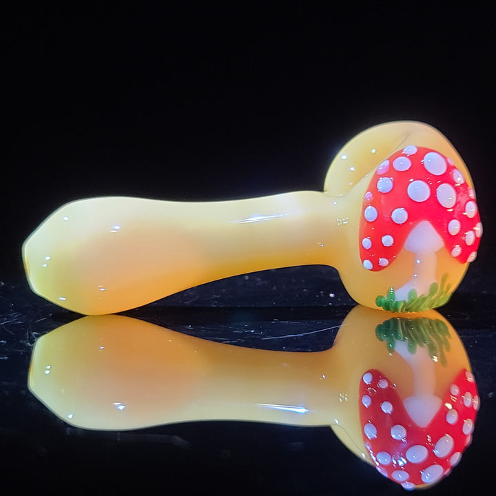 Mushroom Spoon Glass Pipe Glass Happy   