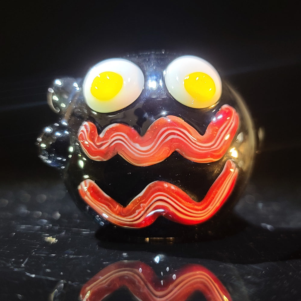 Bacon Face Spoon Glass Pipe Glass Happy   